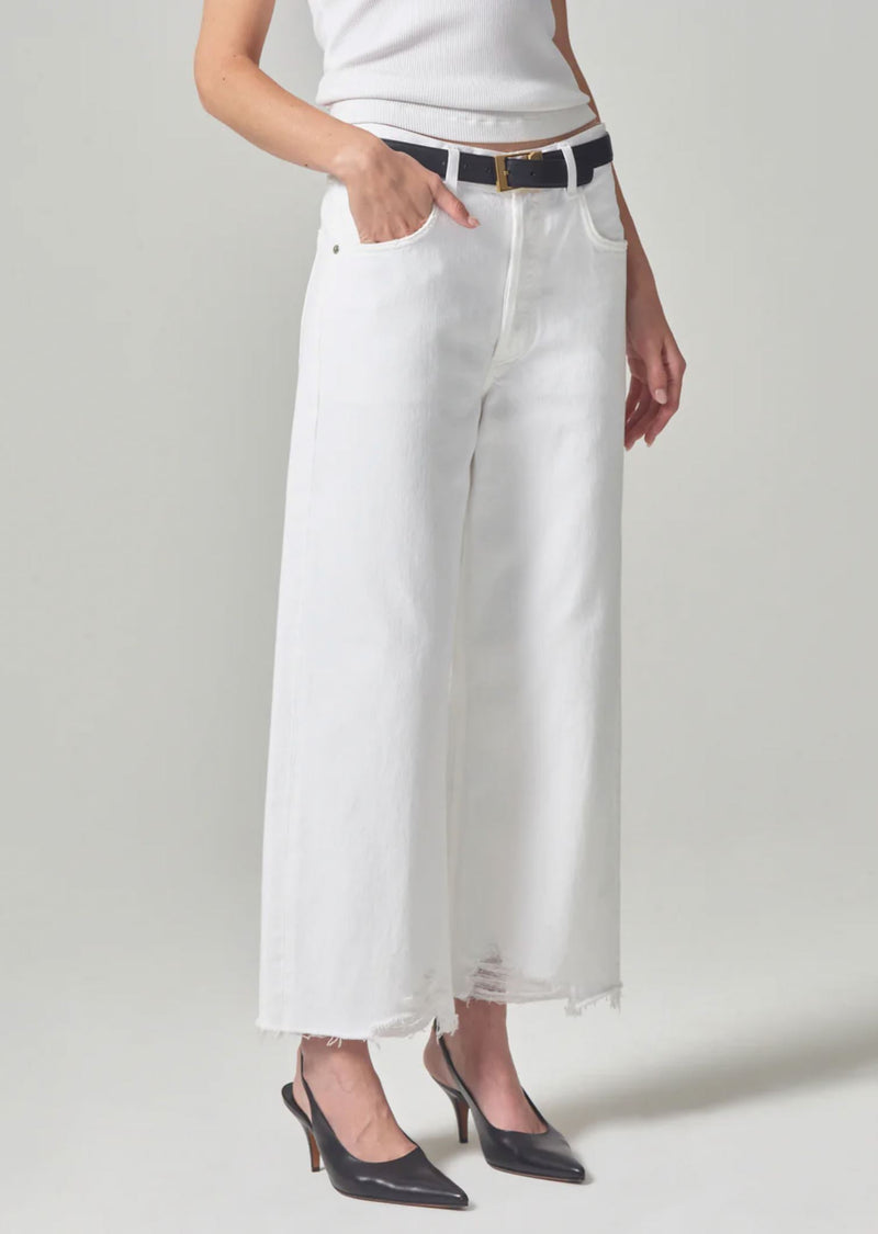 Ayla Raw Hem Crop Jeans in Harlow-Denim-Uniquities