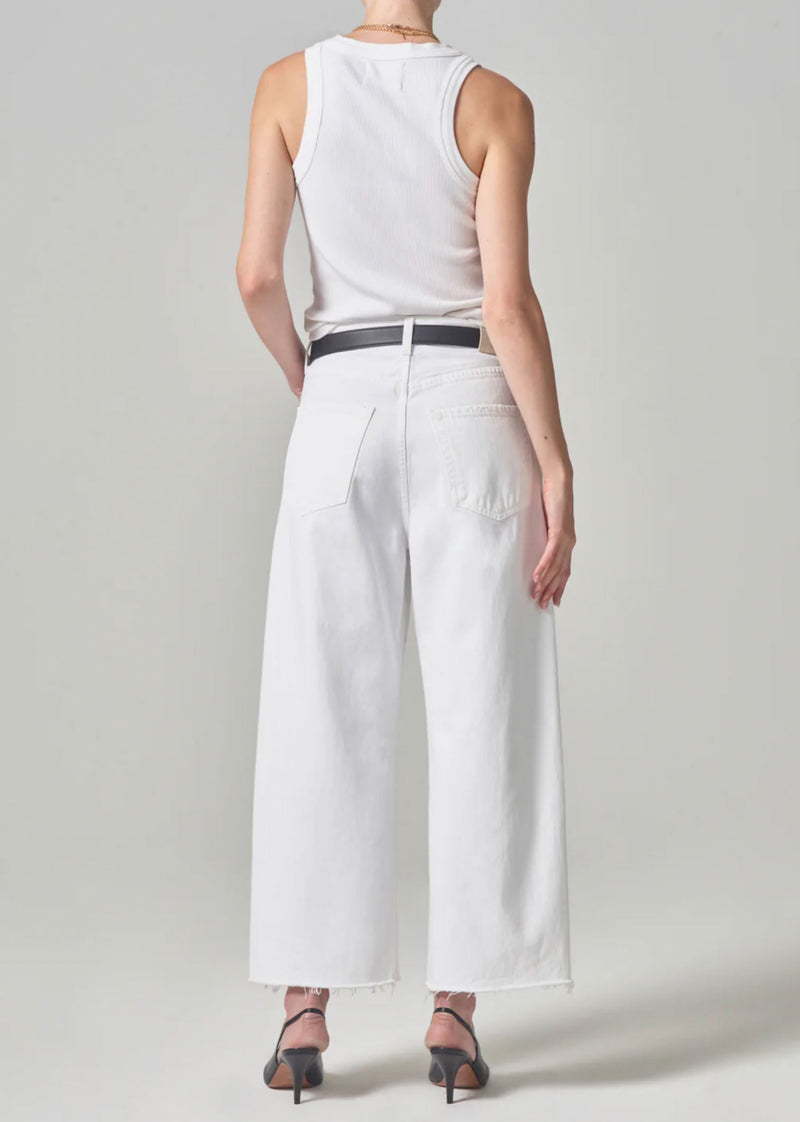 Ayla Raw Hem Crop Jeans in Harlow-Denim-Uniquities