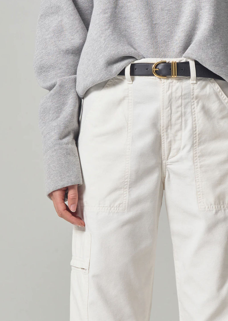 Marcelle Low Slung Cargo Jeans-Denim-Uniquities