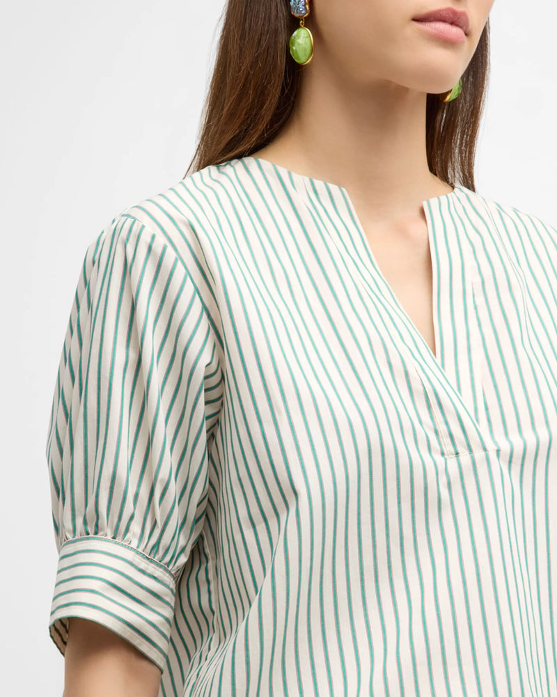 V-Neck Popover Top-Tops/Blouses-Uniquities