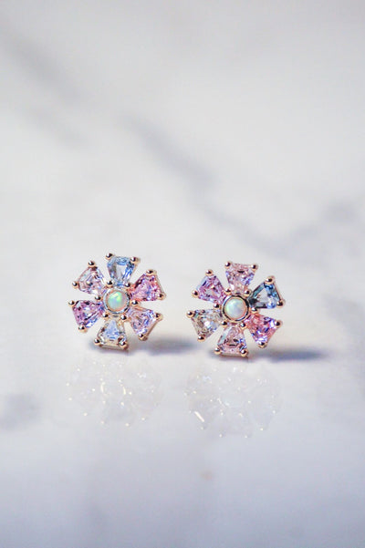 Psychedelic Flower Studs-Jewelry-Uniquities