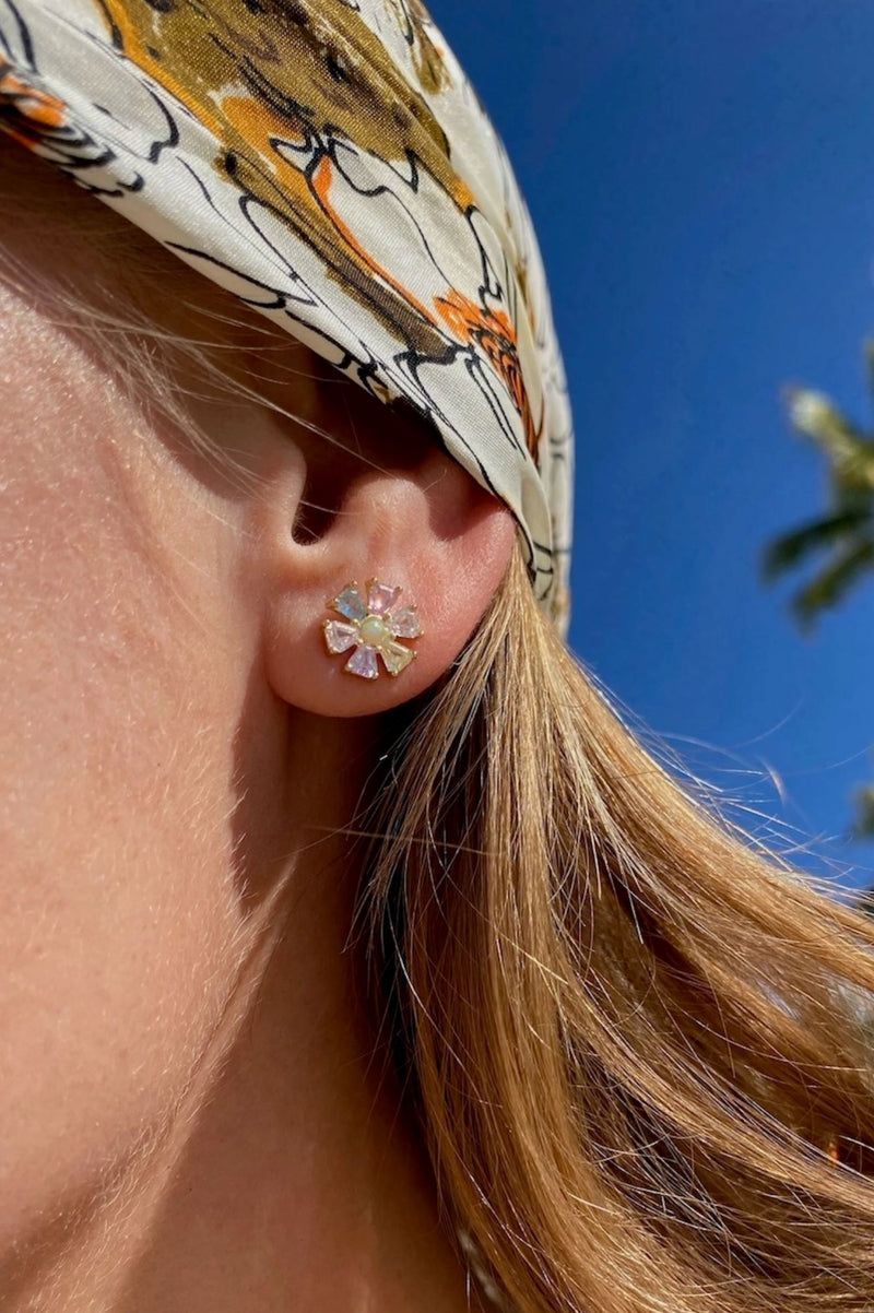 Psychedelic Flower Studs-Jewelry-Uniquities