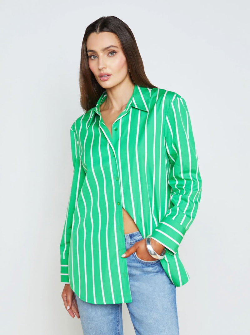 Malia Striped Tunic-Tops/Blouses-Uniquities