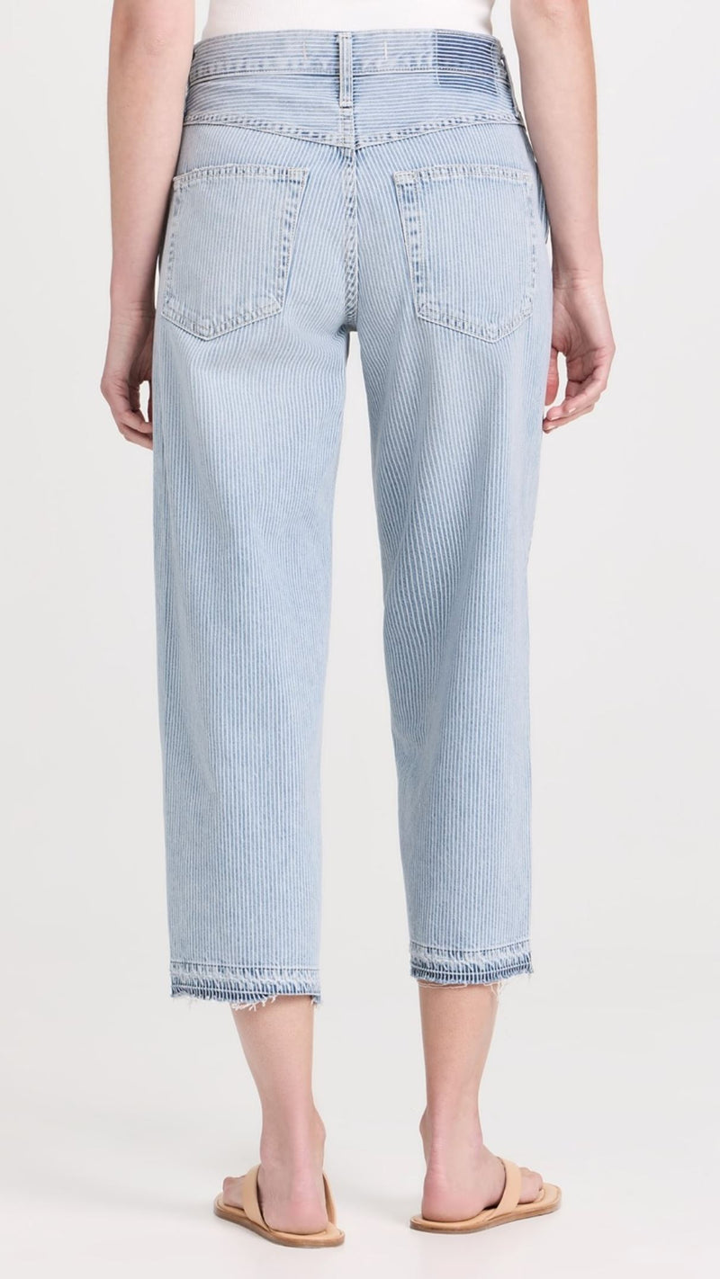 Maria Pant With Let Down Hem-Denim-Uniquities