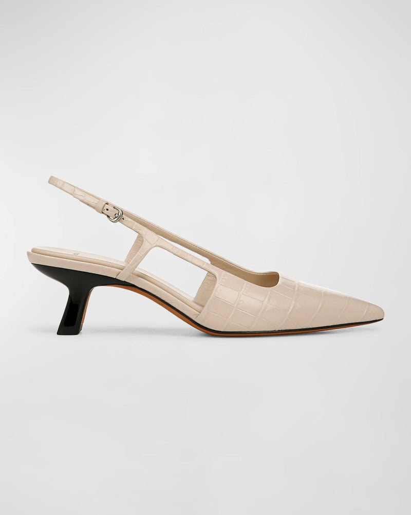 Bianca Croc Slingback-Shoes-Uniquities