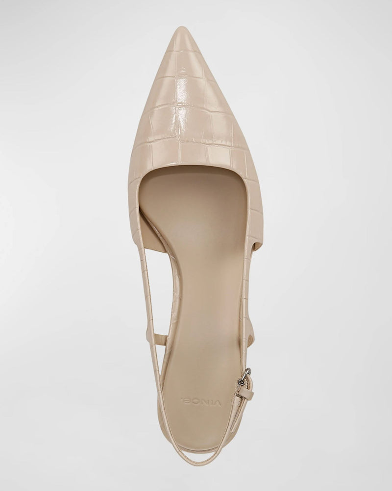 Bianca Croc Slingback-Shoes-Uniquities