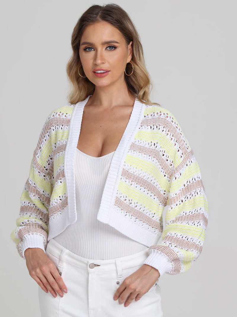 Zoe Open Stitch Cardi-Sweaters-Uniquities