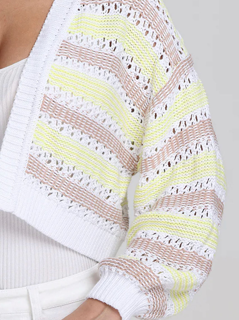 Zoe Open Stitch Cardi-Sweaters-Uniquities