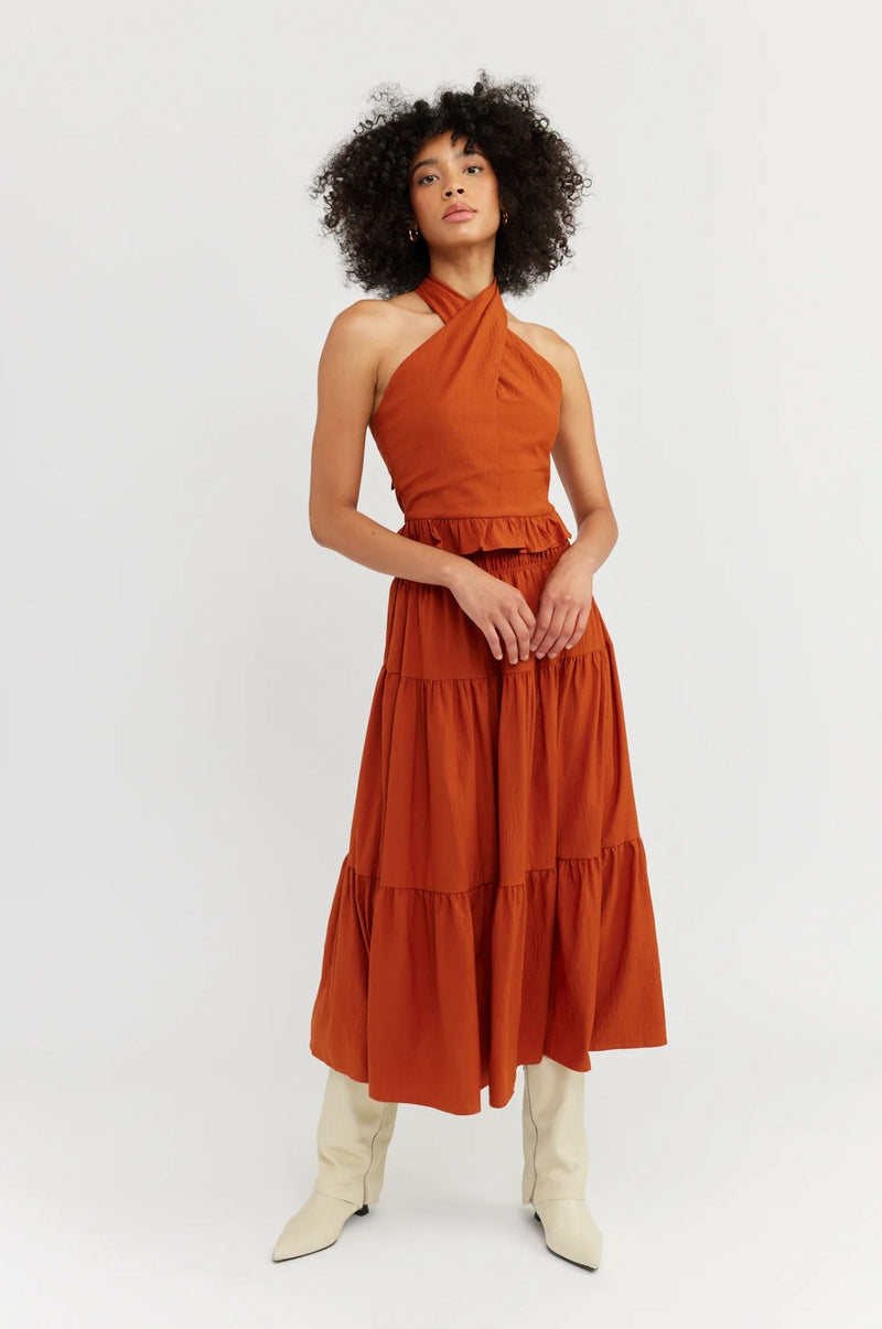 Itzel Midi Skirt-Bottoms-Uniquities