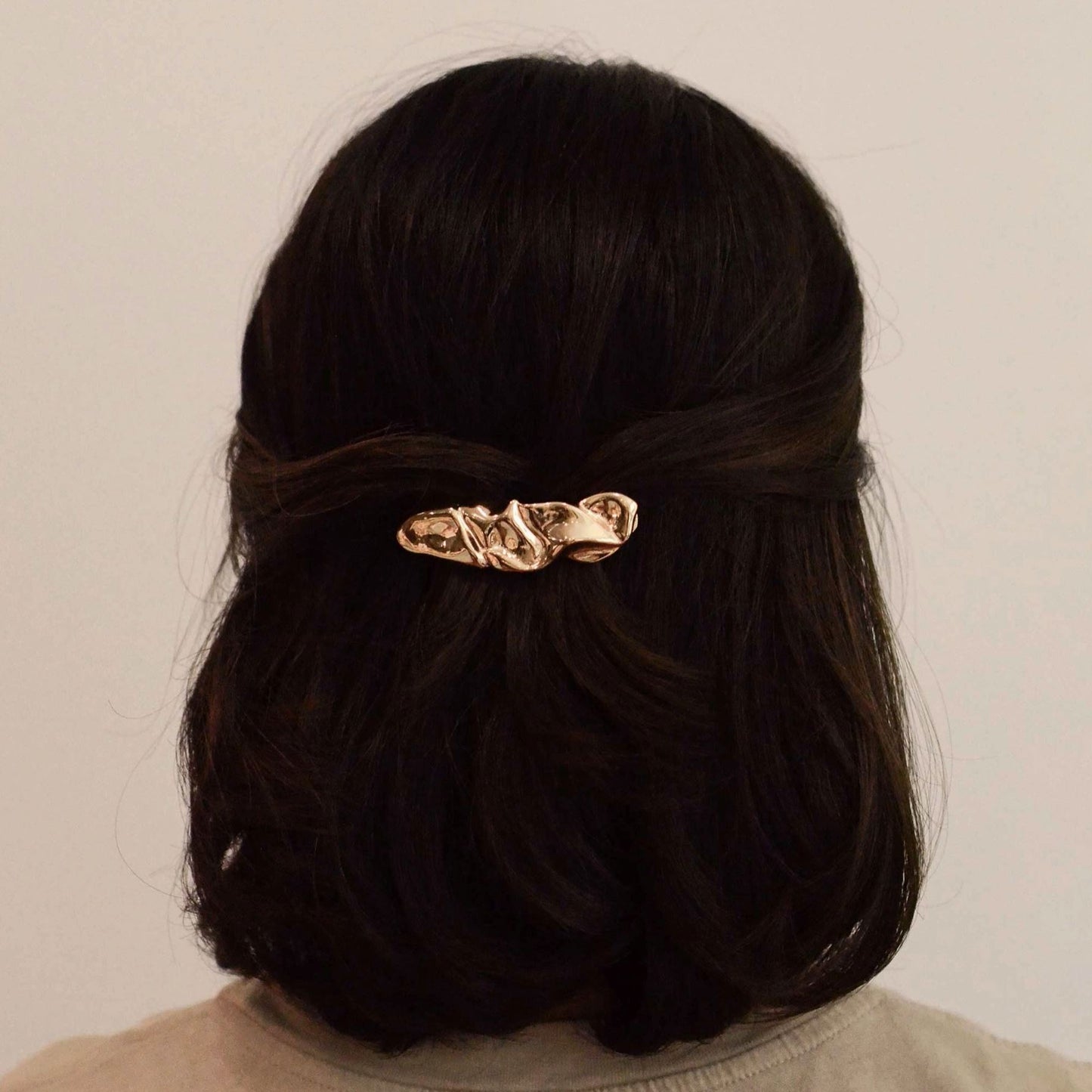 Textured Metal Barrette-Accessories-Uniquities