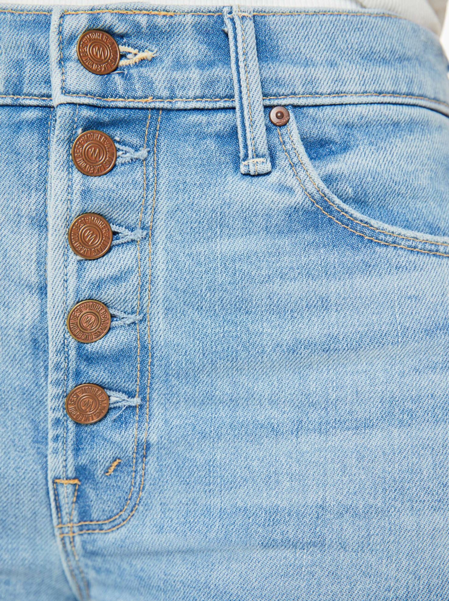 The Pixie Dazzler Ankle Fray Jeans-Denim-Uniquities