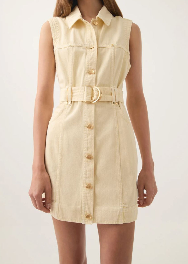 Ray Denim Mini Dress-Dresses-Uniquities