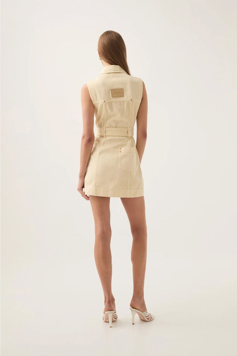 Ray Denim Mini Dress-Dresses-Uniquities