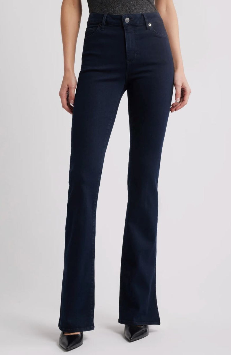 Le Mini Boot Outseam Slit Jeans-Denim-Uniquities