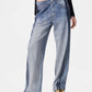 Miramar Wide Leg Track Pant-Denim-Uniquities