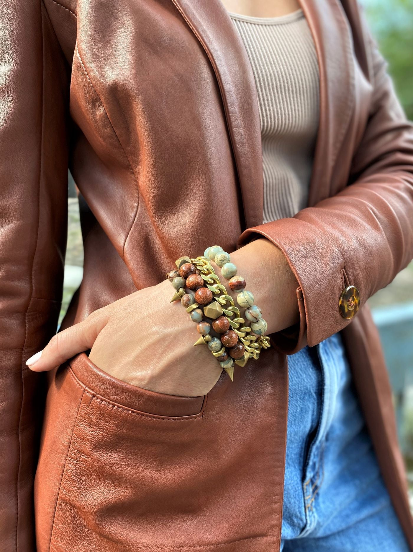 Remix Snakeskin Bracelet-Jewelry-Uniquities