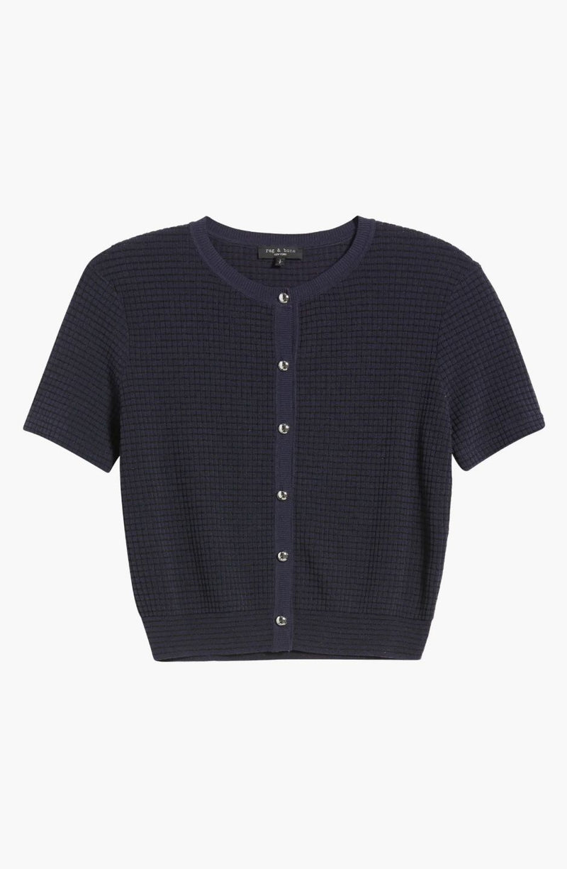 Eloise Short Sleeve Cardigan-Sweaters-Uniquities