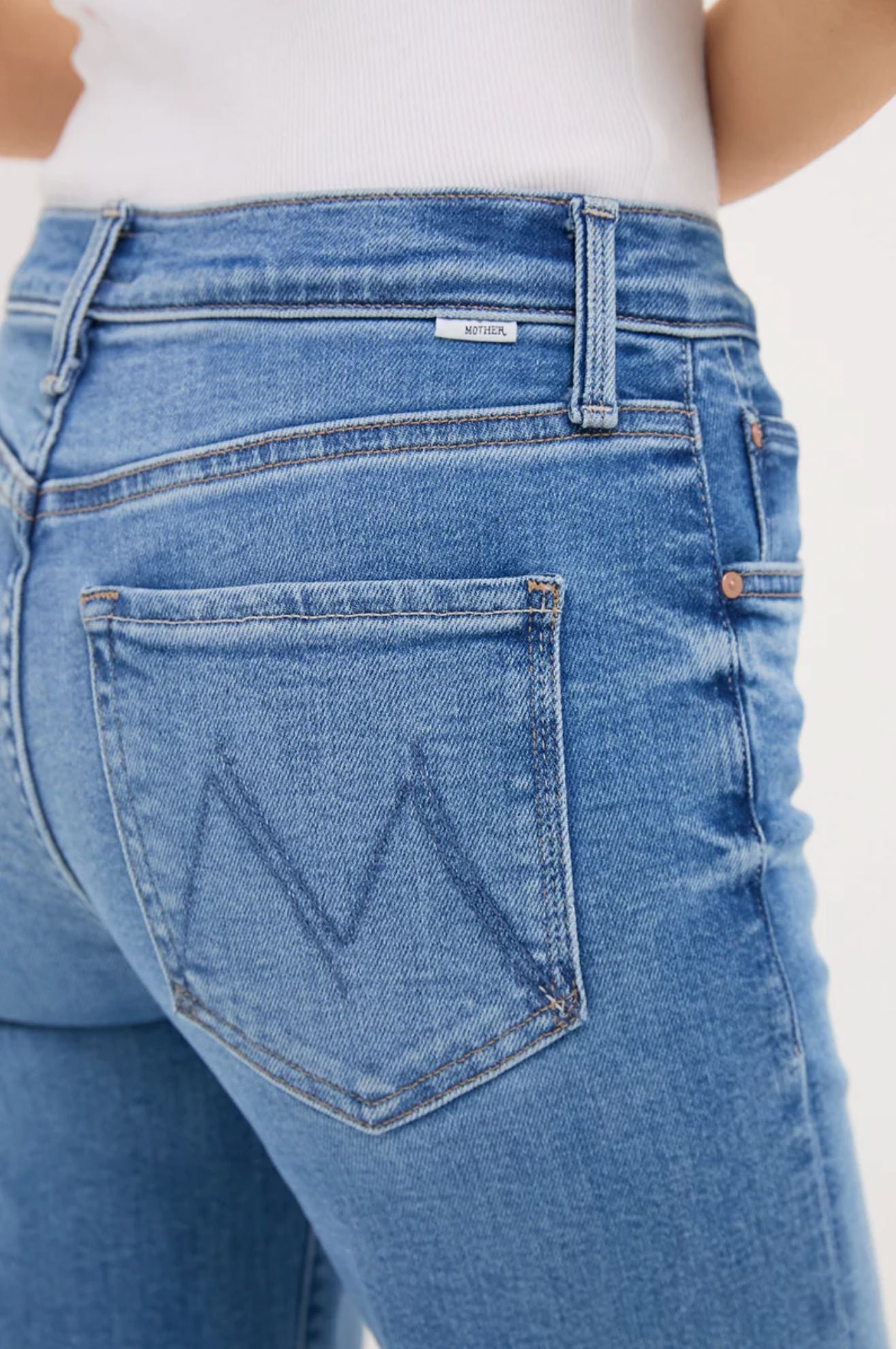 The Mid Rise Rambler Zip Ankle Jeans-Denim-Uniquities
