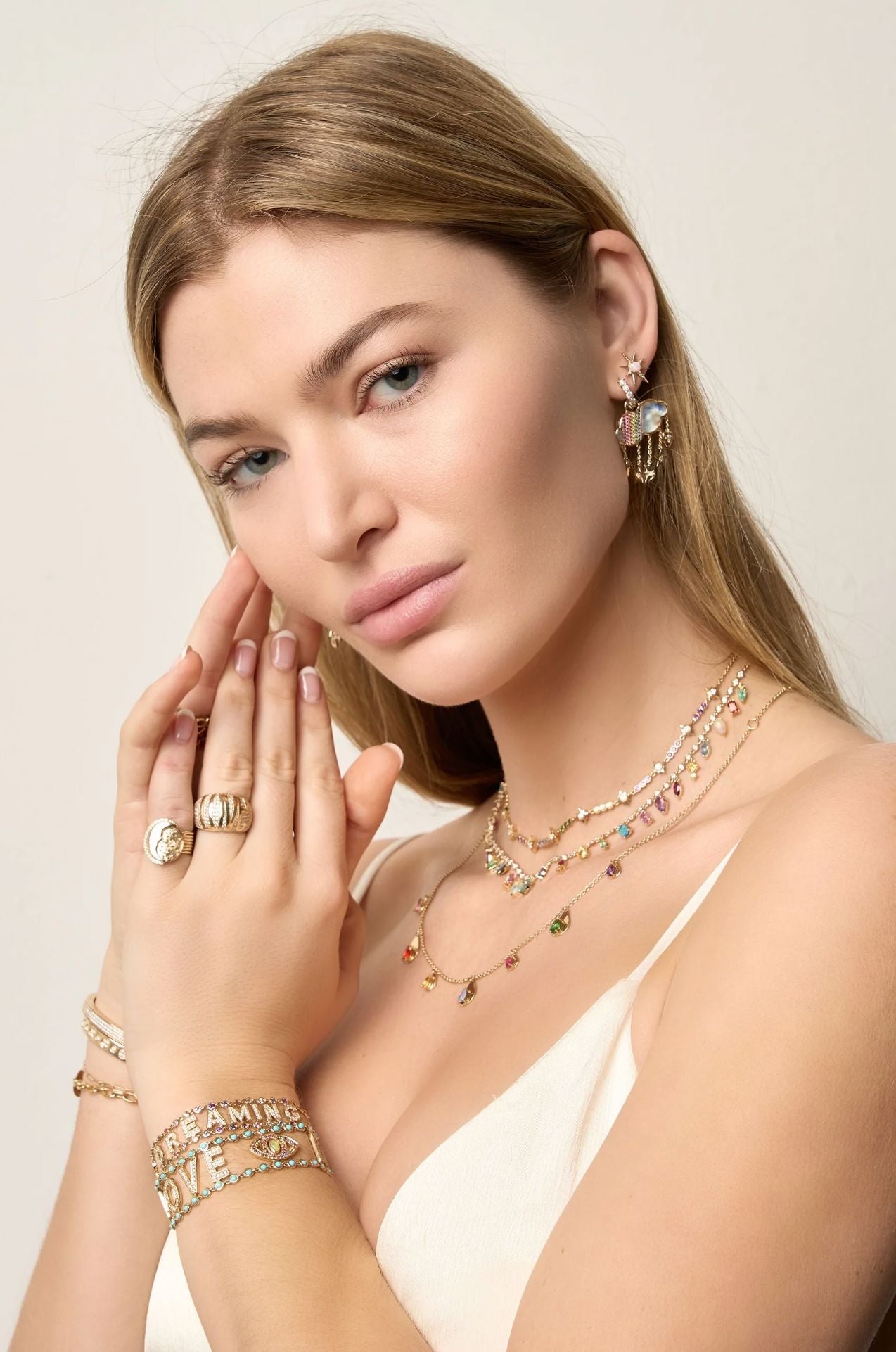 EP Collar Necklace Rainbow-Jewelry-Uniquities