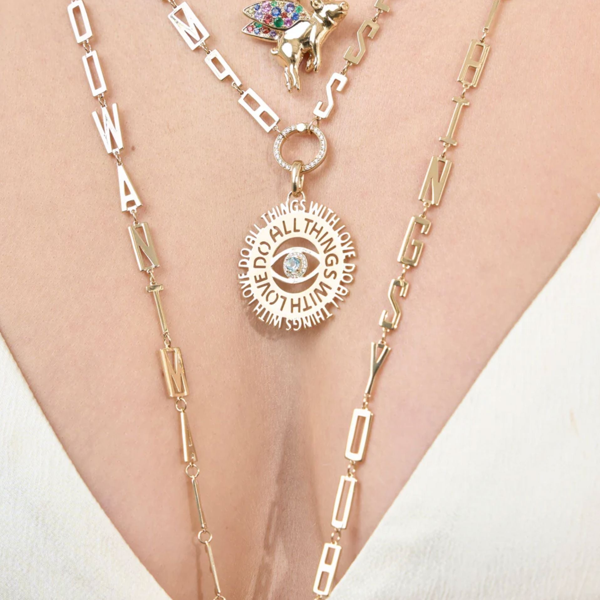 Do All Things With Love Pendant-Jewelry-Uniquities