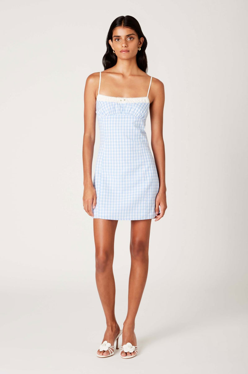 Piper Gingham Mini Dress-Dresses-Uniquities
