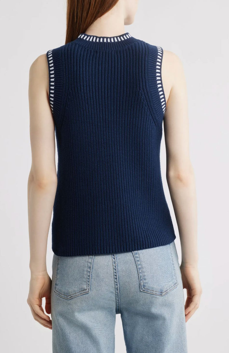 Zoey Cable Demi Tank-Sweaters-Uniquities