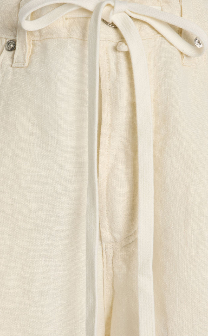 Brynn Drawstring Short Linen-Bottoms-Uniquities