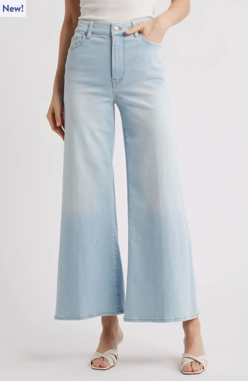 Le Palazzo Crop Jeans-Denim-Uniquities