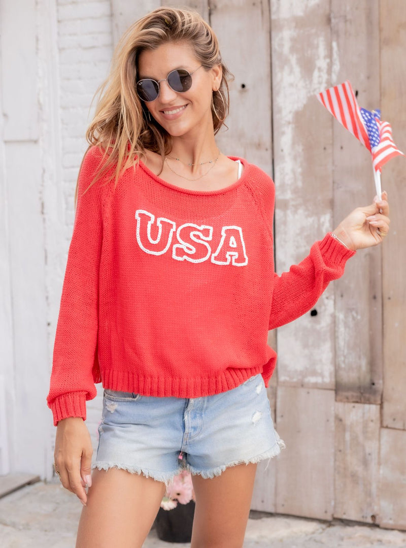 Usa Crew Sweater-Sweaters-Uniquities