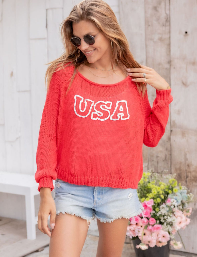 Usa Crew Sweater-Sweaters-Uniquities