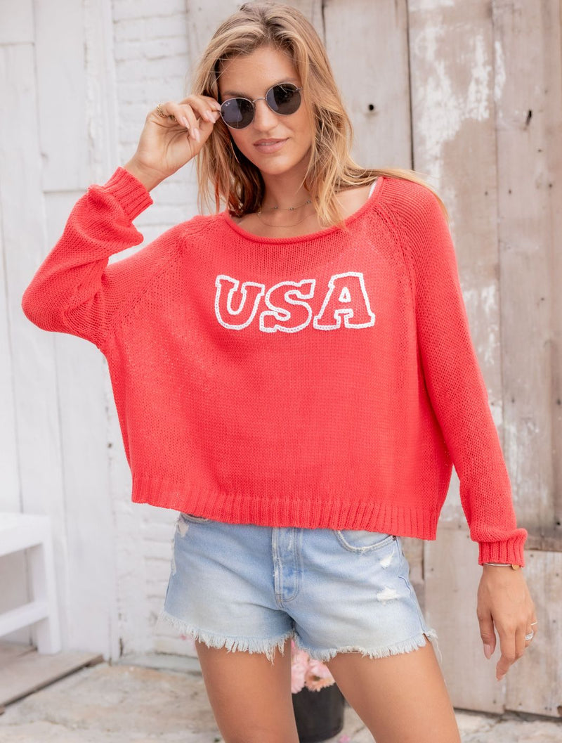Usa Crew Sweater-Sweaters-Uniquities