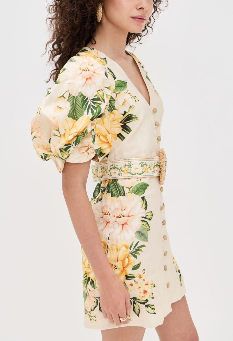 Garden Cascade Mini Dress-Dresses-Uniquities