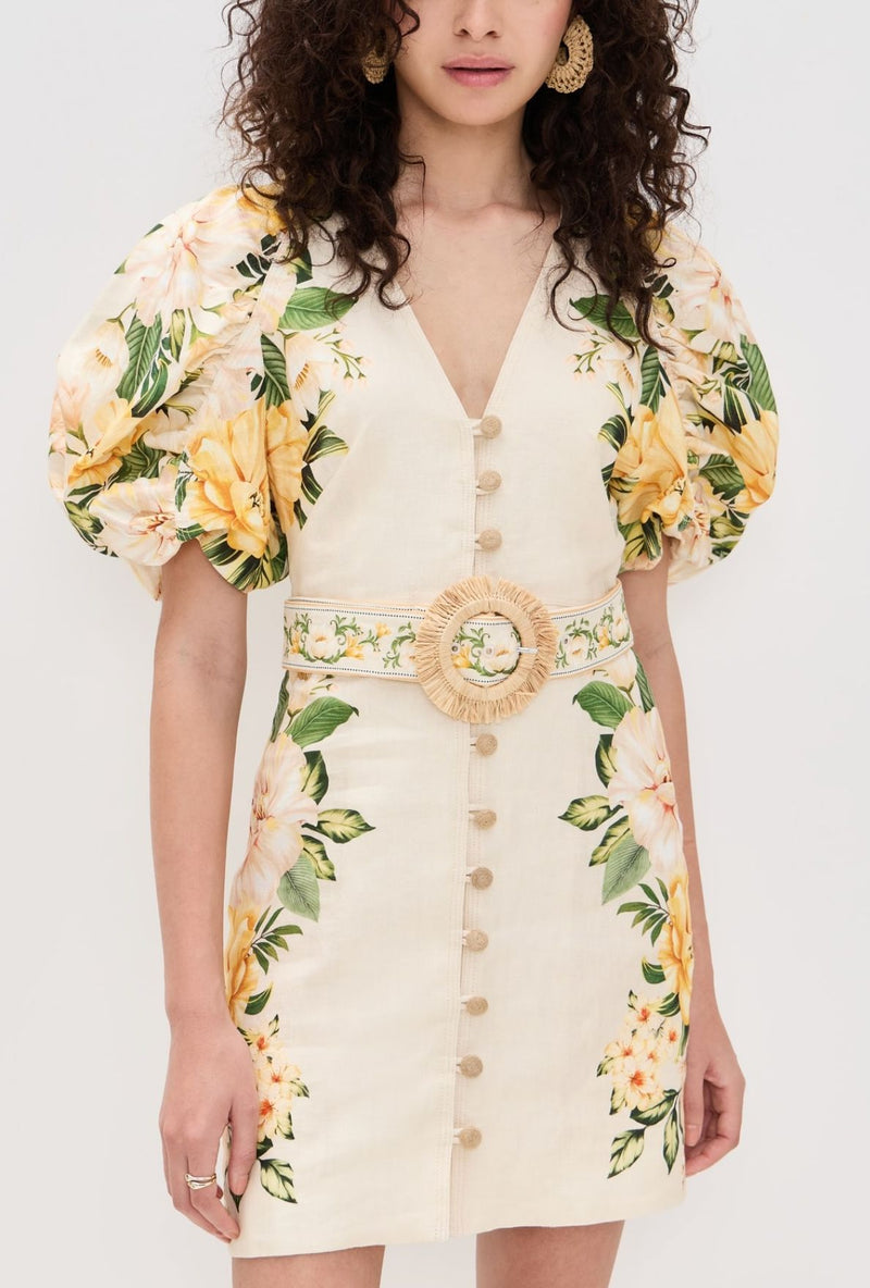 Garden Cascade Mini Dress-Dresses-Uniquities