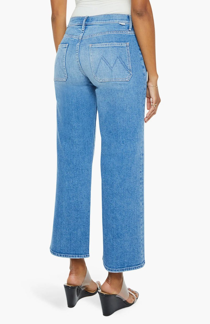 The Patch Pocket Mid Rise Maven Ankle Jeans-Denim-Uniquities