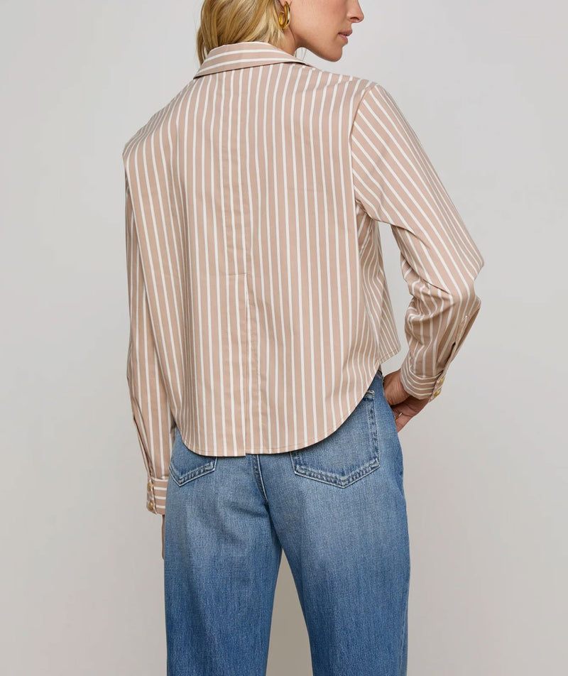Cosette Crop Hi Low Shirt-Tops/Blouses-Uniquities