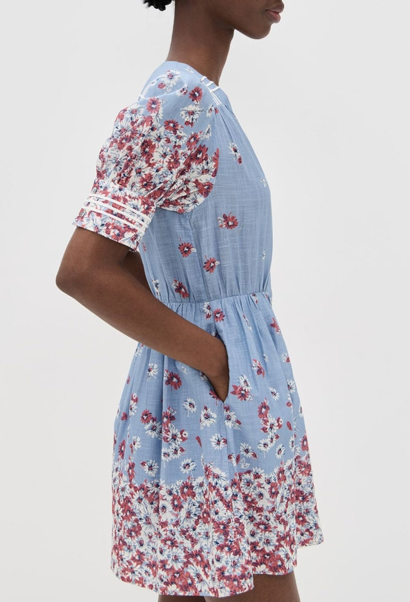 Whitney Print Mini Dress-Dresses-Uniquities