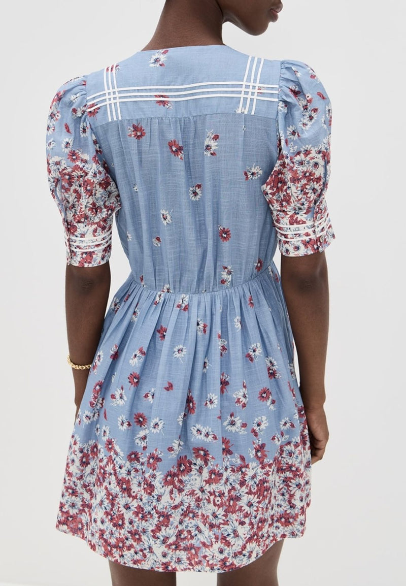 Whitney Print Mini Dress-Dresses-Uniquities