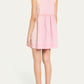 Washed Stretch Bow Mini Dress-Dresses-Uniquities