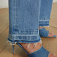 Scottie High Rise Wide Leg Raw Hem Jeans-Denim-Uniquities
