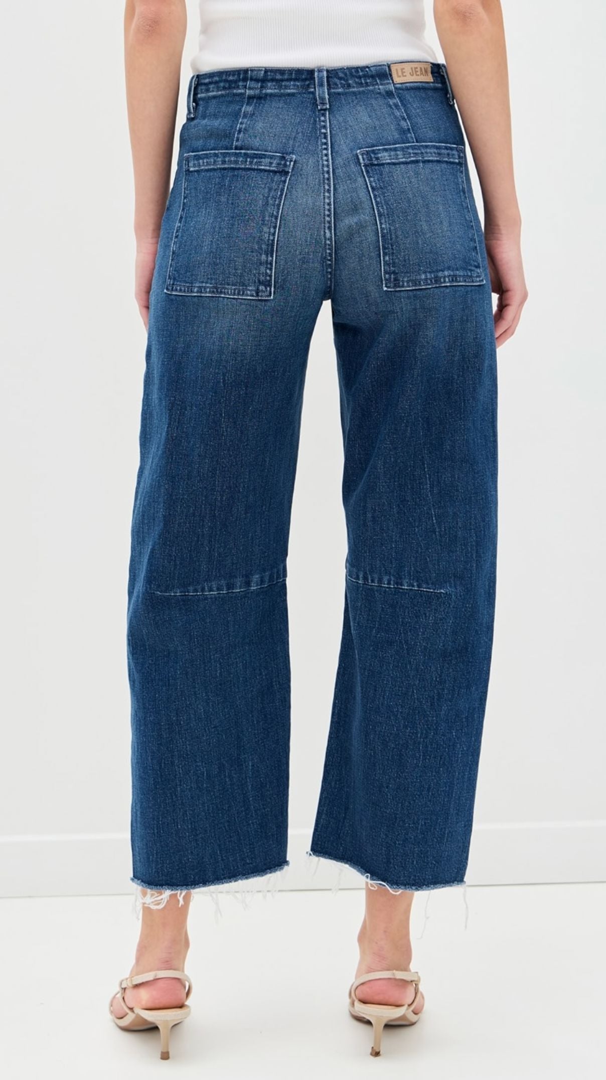 Utility Soft Barrel Jeans-Denim-Uniquities