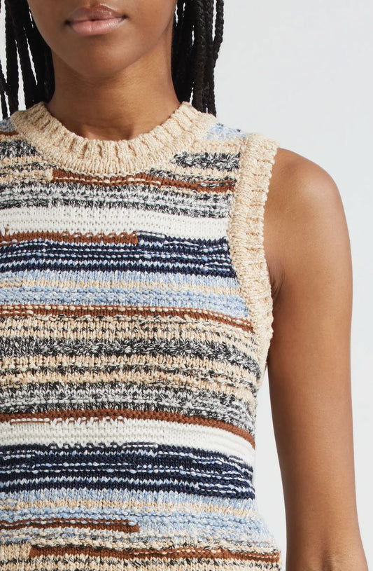 Cropped Jerrel Knit Tank-Sweaters-Uniquities