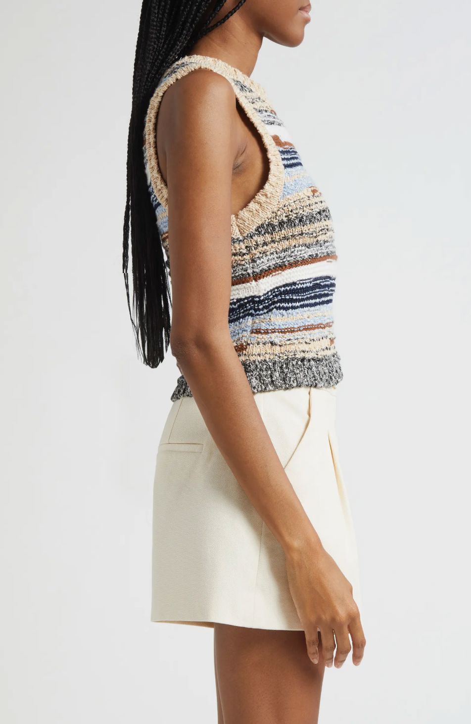 Cropped Jerrel Knit Tank-Sweaters-Uniquities