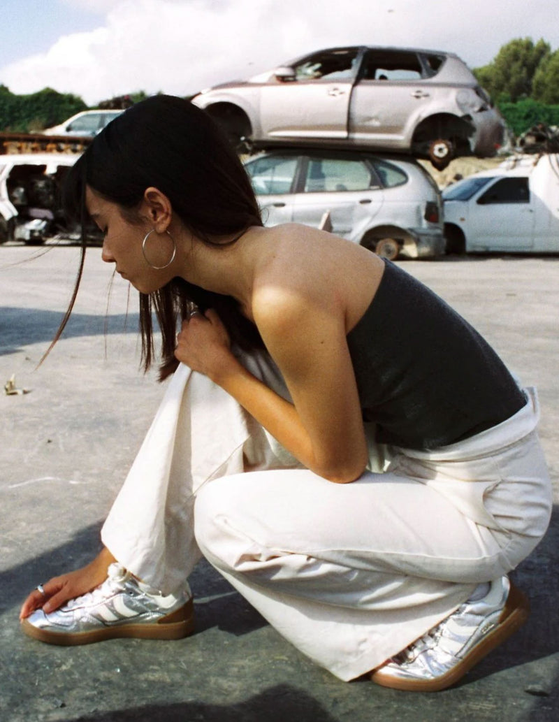 Goal Sneaker Silver Mirror-Shoes-Uniquities