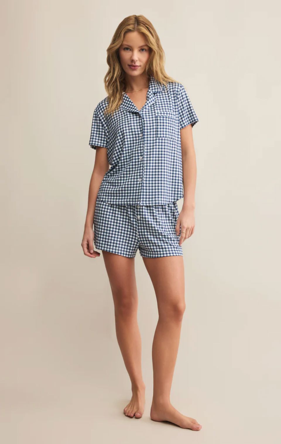 Amy Gingham Top-Lounge-Uniquities