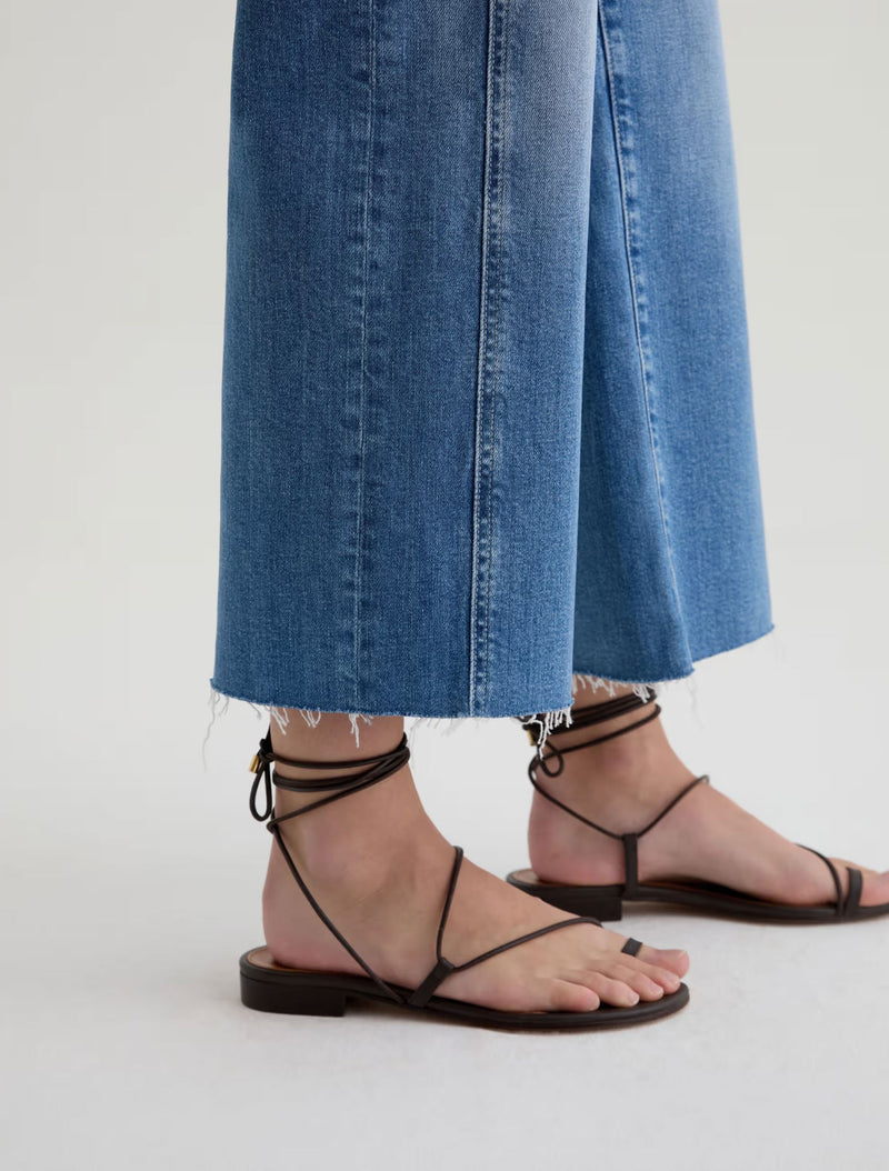 Saige Wide Leg Crop Jeans With Panel-Denim-Uniquities
