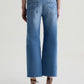 Saige Wide Leg Crop Jeans With Panel-Denim-Uniquities