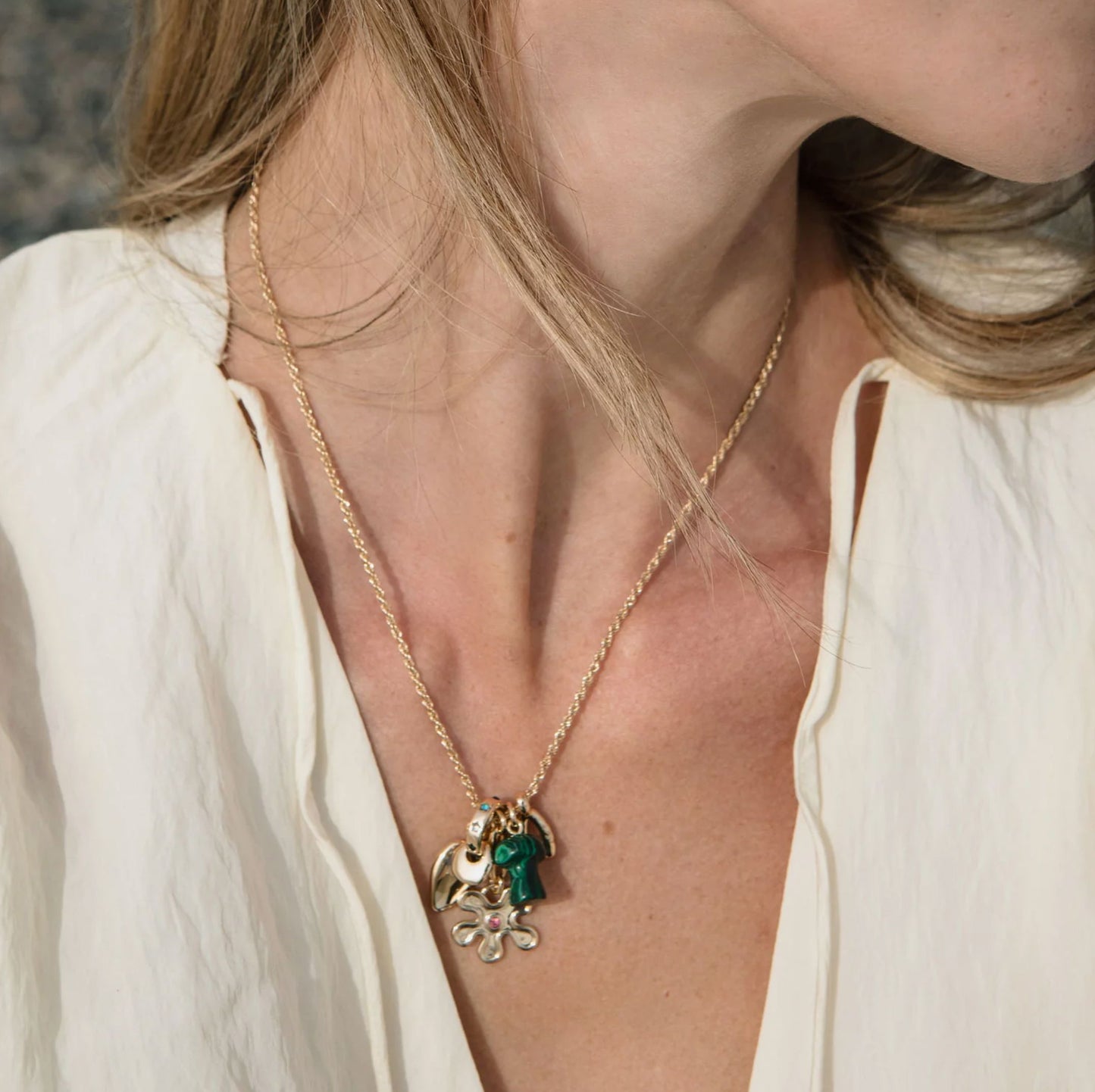 Riley Charm Necklace-Jewelry-Uniquities