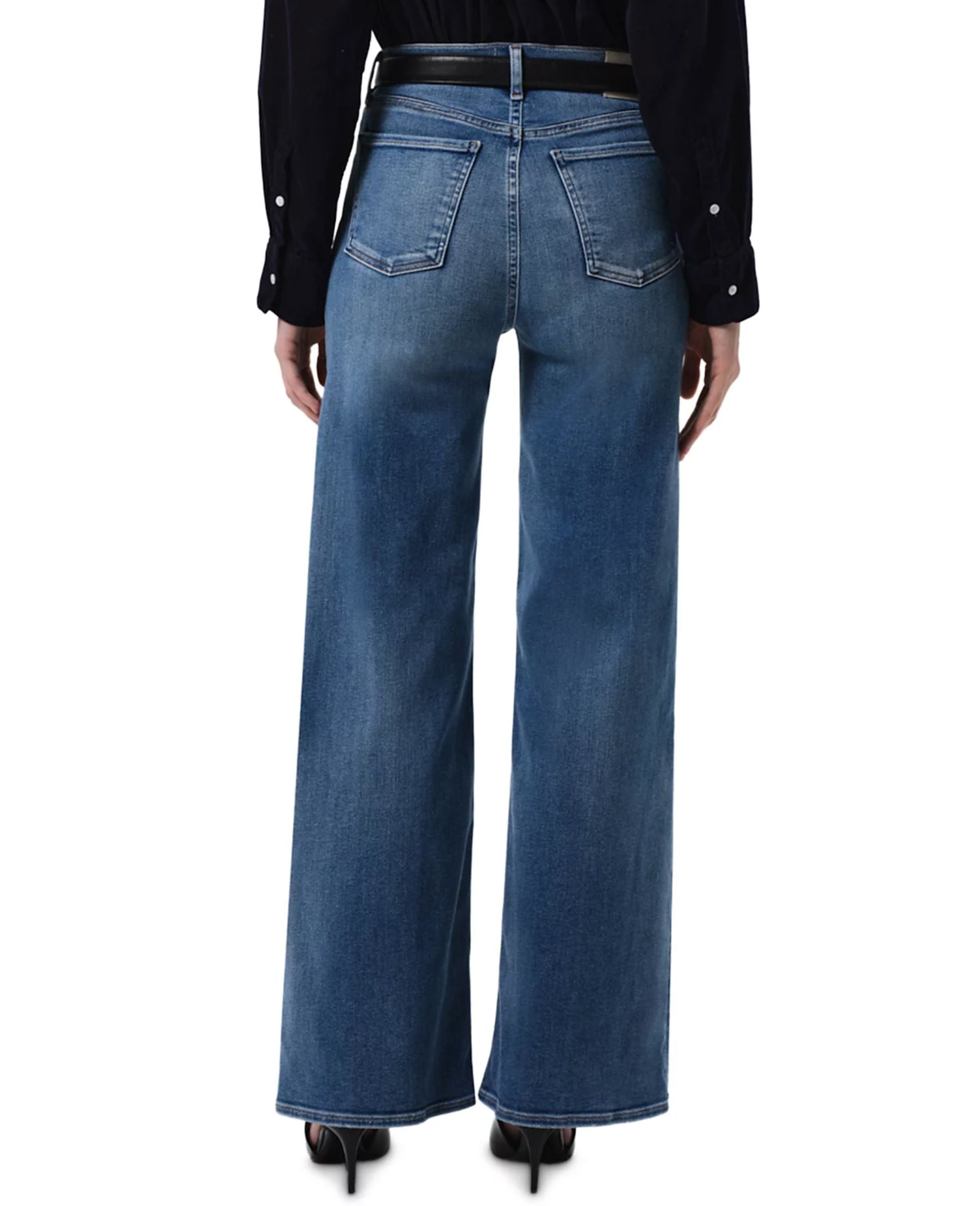 Lyra Long Wide Leg Jeans-Denim-Uniquities