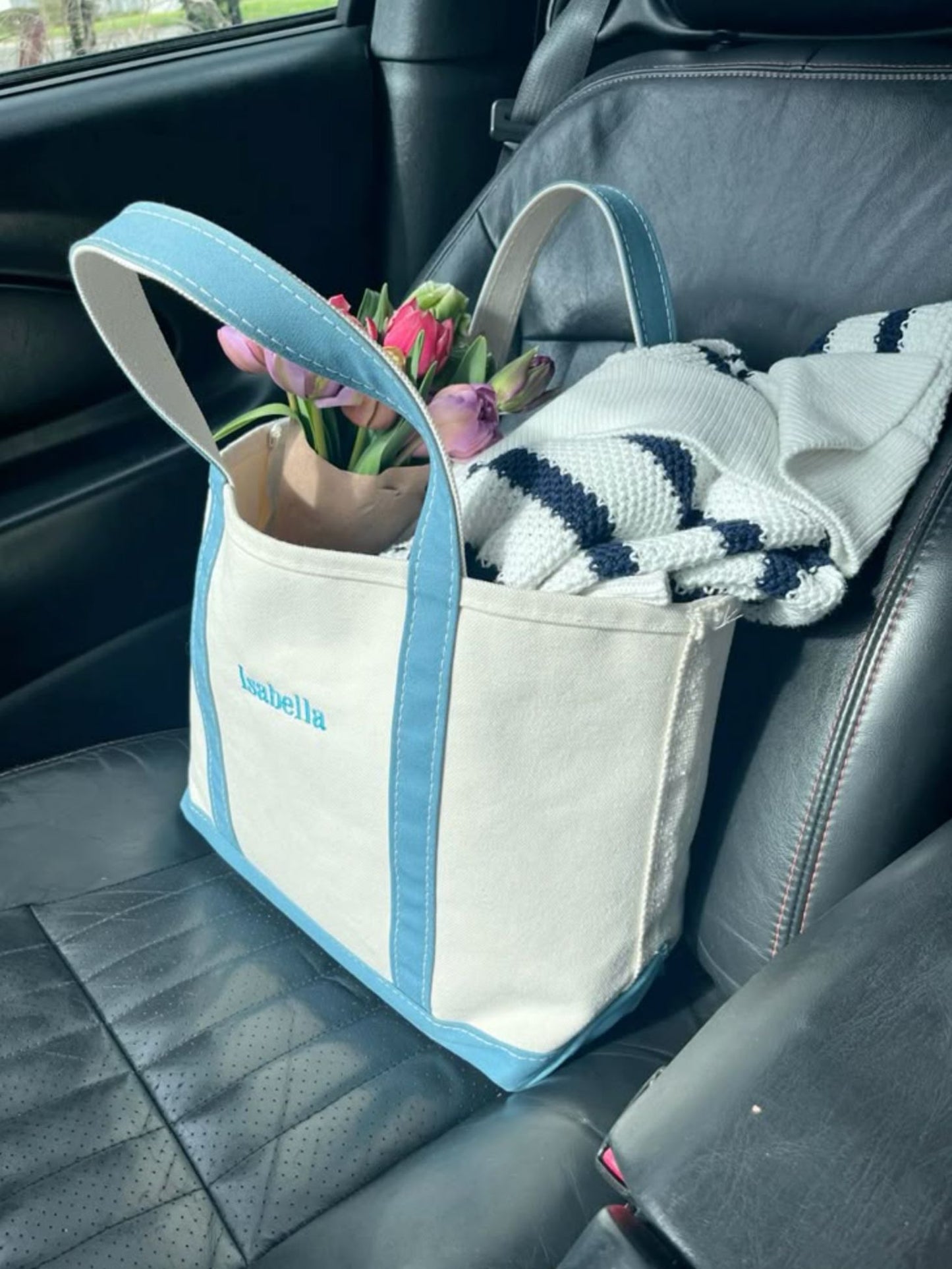 Everyday Tote Bag Baby Blue-Accessories-Uniquities