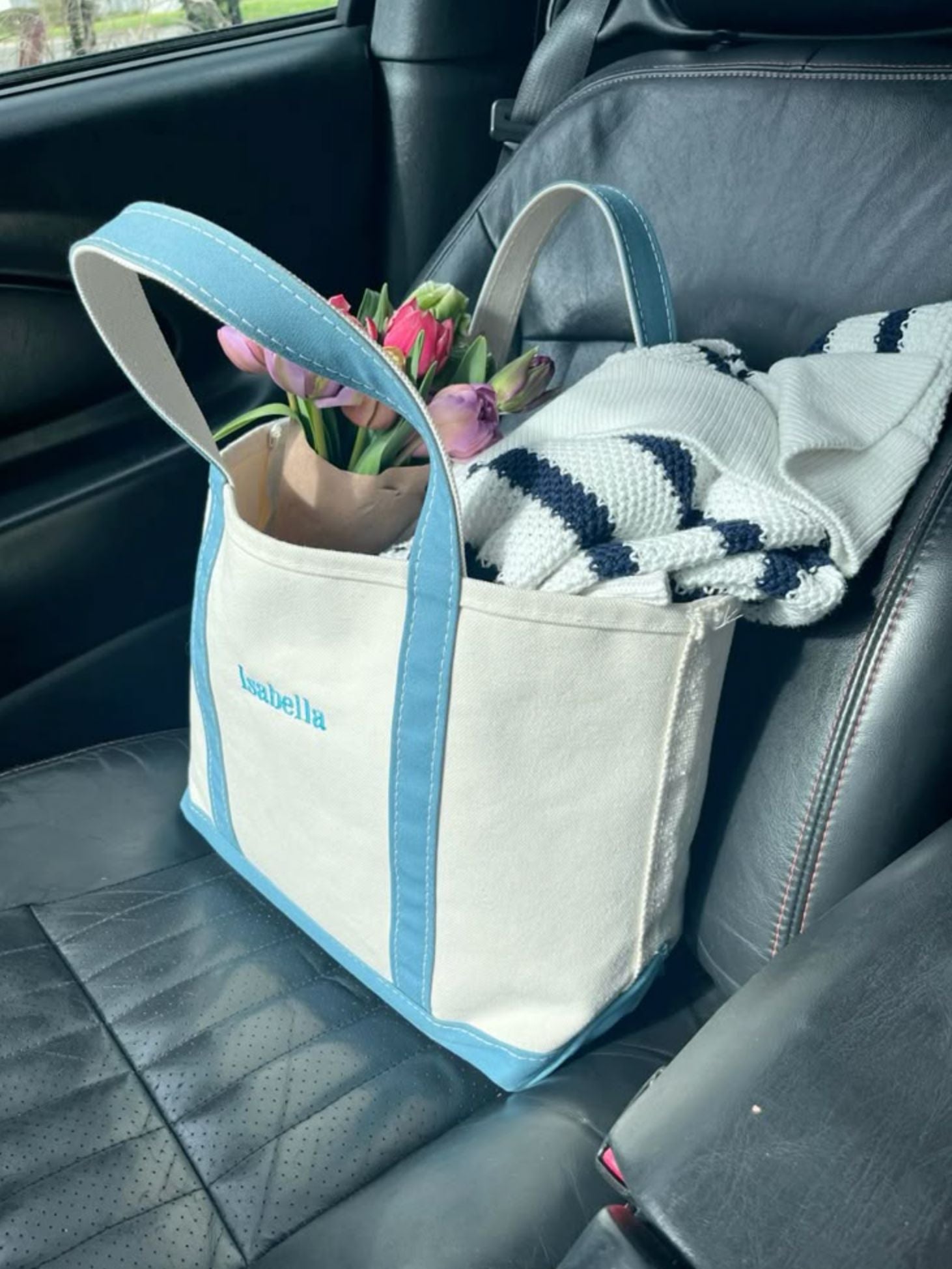 Everyday Tote Bag Baby Blue-Accessories-Uniquities